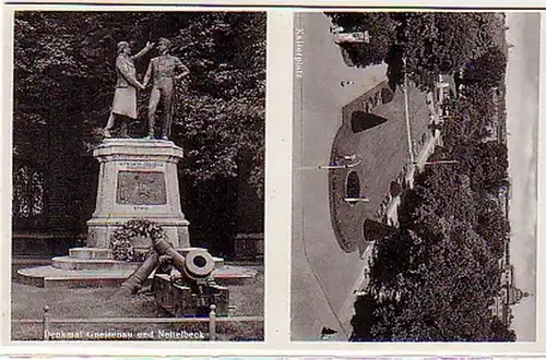 07280 Ak Kolberg Kaiserplatz et monument vers 1940