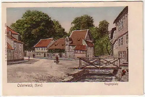07267 Ak Osterwieck dans la résine Vorigetiplatz vers 1900