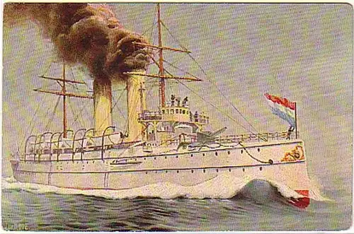 07255 Ak croiseur hollandais "Nord Braband" 1899