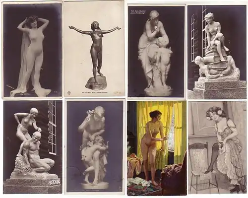 07247/8 Ak Erotic principalement des femmes de 1920