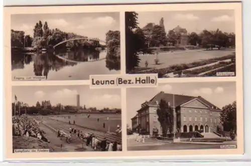 07236 Multi-image Ak Leuna (région du Halle) 1963