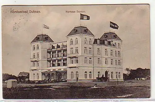 07205 Ak Mer du Nord Bad Duhnen Kurhaus Duhnen 1913