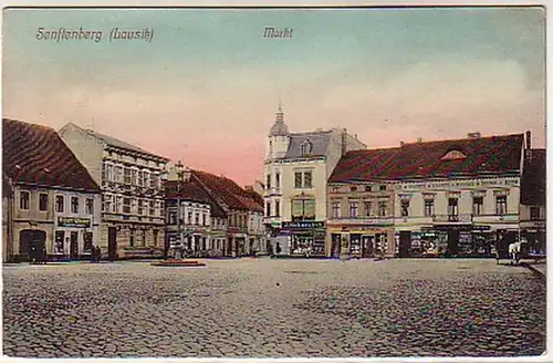 07202 Ak Senftenberg Niederlausitz Markt um 1910