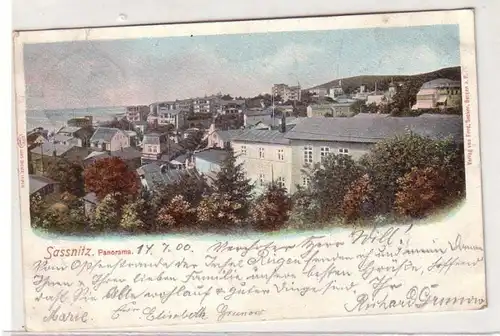 07182 Ak Sassnitz Panorama 1900