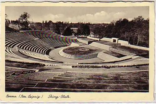 07175 Ak Borna Bez. Leipzig Thing Platz 1936