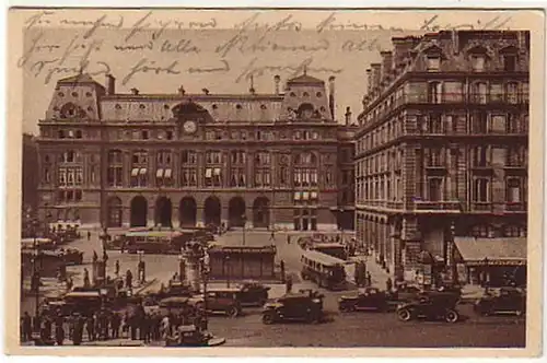 07156 Ak Paris Bahnhof Saint Lazare 1932