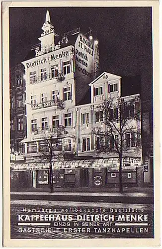 07145 Ak Hamburg Kaffeehaus Dietrich Menke 1942