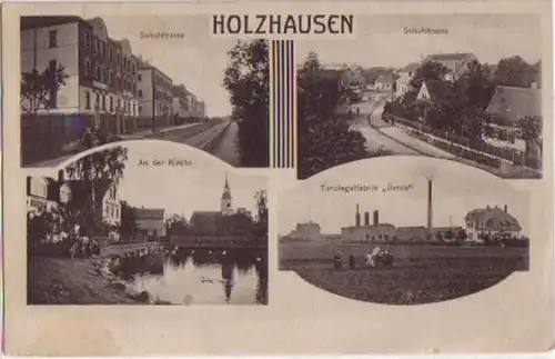 07139 Ak Holzhausen Fabriker de briques d'argile, etc. 1912