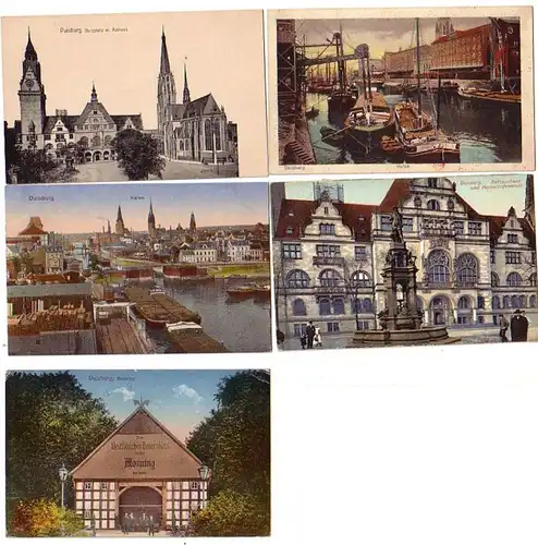 07137/5 Ak Duisburg Ortsansichten um 1920