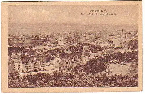 07101 Ak Plauen Vue partielle avec Friedrichsgrund vers 1930