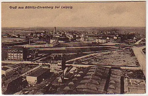 07075 Ak Salutation de Böhlitz Ehrenberg Vue totale vers 1920