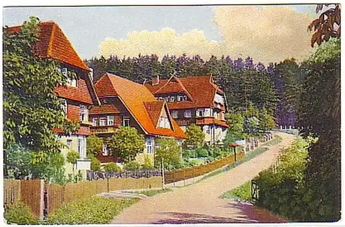 07073 Ak Braunlage dans la résine supérieure de la Ramsenweg 1918