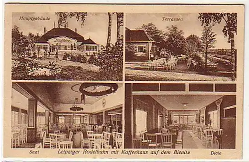 07069 Ak Kaffeehaus auf dem Bienitz 1928