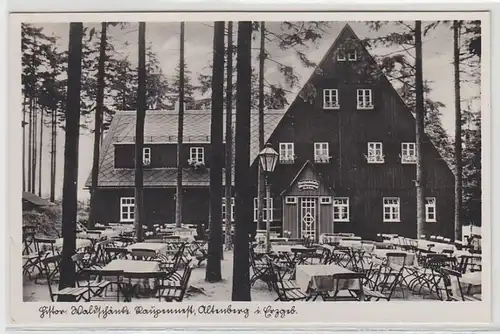 07067 Ak Altenberg Waldschänke altes Raupennest 1937