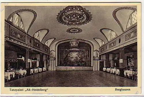 07065 Ak Burghausen Tanzpalast "Alt Heidelberg" 1937
