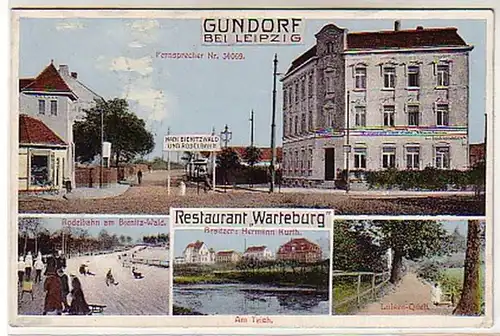 07063 Ak Gundorf bei Leipzig Gasthof usw. 1915