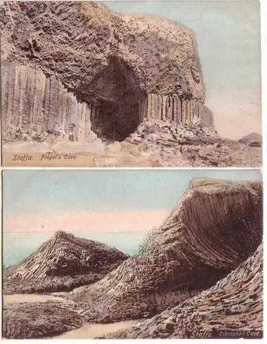 07057/2 Ak Staffa Fingal štás and Clamshell Cave vers 1910