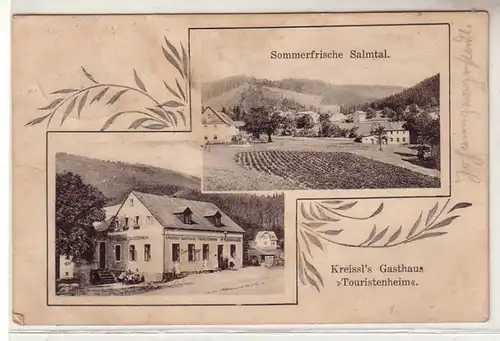 07053 Ak Sommerfrische Samtal Kreissl's Gasthaus "Touristenheim" um 1910