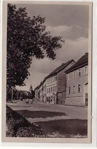 07044 Ak Tambach Dietharz Thüringen Hauptstrasse um 1940