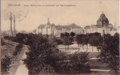 07033 Poste de terrain Ak Düsseldorf Kaiser Wilhelm Park 1916