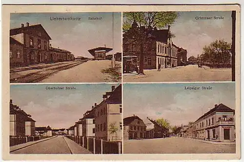 07032 Multi-image Ak Lieberwolkwitz Gare, etc. vers 1910