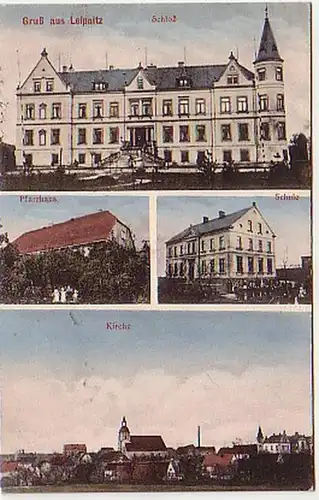 07022 Ak Gruß aus Leipnitz Schule usw. um 1910