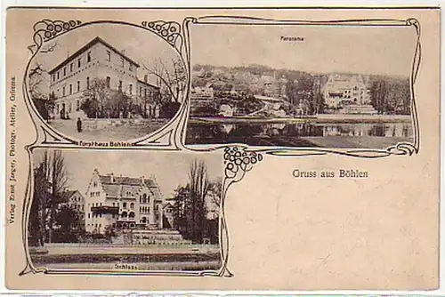 07018 Ak Salutation de la Boehlen chez Grimma Fosthaus etc. 1905