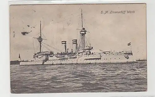07014 Ak S.M.S. Linienschiff Wörth 1908