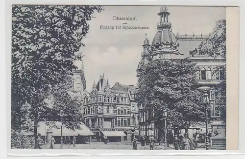 06976 Ak Düsseldorf entrée de la Schadowstrasse vers 1910