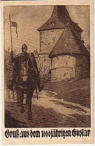 06957 Ak Gruß aus dem 1000jährigem Goslar 1922