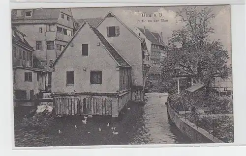 06942 Ak Ulm an der Donau Partie an der Blau um 1910