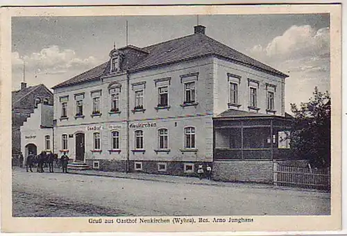 06927 Ak Gruß aus Gasthof Neukirchen Wyhra 1928