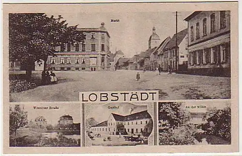 06924 Mehrbild Ak Lobstädt Gasthof usw. um 1930