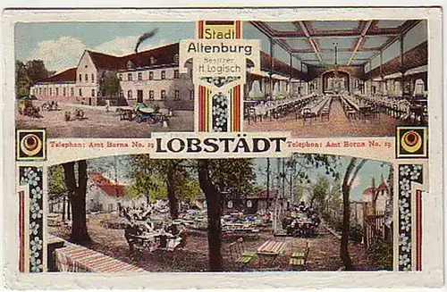 06923 Ak Lobstädt Gasthof Stadt Altenburg 1912