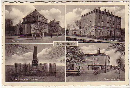 06915 Multi-image Ak Neukieritzsch Gare ferroviaire etc. vers 1930