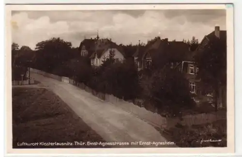 06912 Ak Klosterlausnitz Ernst Agnesstrasse um 1940