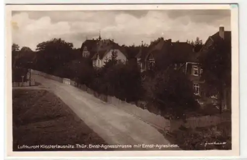 06912 Ak Klosterlausnitz Ernst Agnesstrasse vers 1940