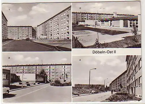 06852 Mehrbild Ak Döbeln Ost Neubaugebiet 1982