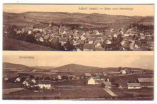 06826 Ak Adorf Blick vom Heimberge um 1920