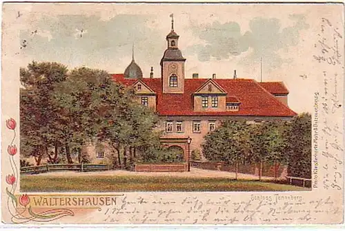 0682 Ak Waltershausen Château de Tenneberg 1904
