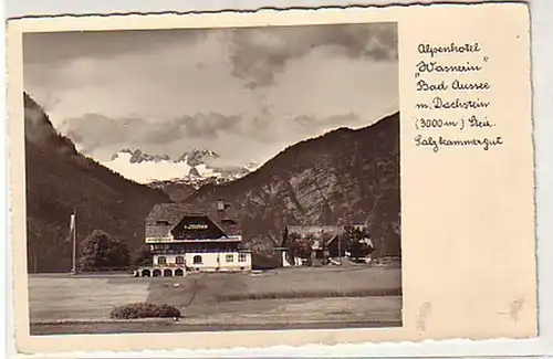 06752 Ak Bad Aussee Alpenhotel "Wasnerin" um 1940