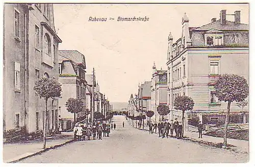 06721 Feldpost Ak Rabenau Bismarckstraße 1918