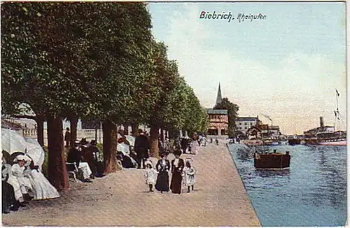 06706 Ak Biebrich am Rheinfür vers 1920
