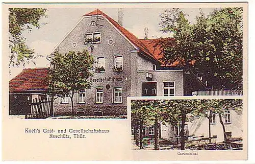 06684 Ak Roschütz porte-à-porte. Kochshauss autour de 1920