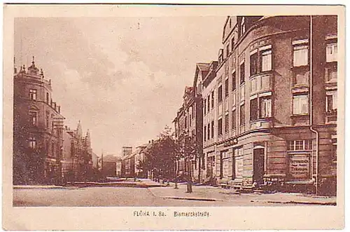 06673 Ak Flöha in Sachsen Bismarckstrasse 1923