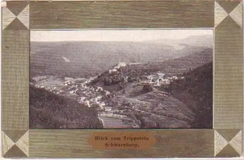 06670 Ak Schwarzburg Vue du Trippstein 1911