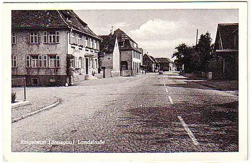 06664 Ak Ringsheim Breisgau Landstraße vers 1940
