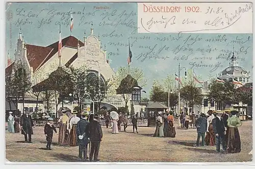 06652 Ak Düsseldorf Industrie- & Industrie Exposition 1902
