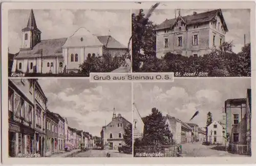 06601 Feldpost Ak Gruß aus Steinau Oberschlesien 1940