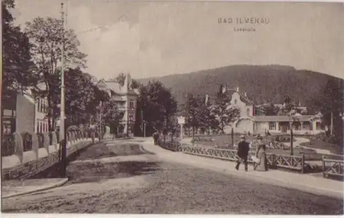 06594 Ak Bad Ilmenau Lesehalle um 1910